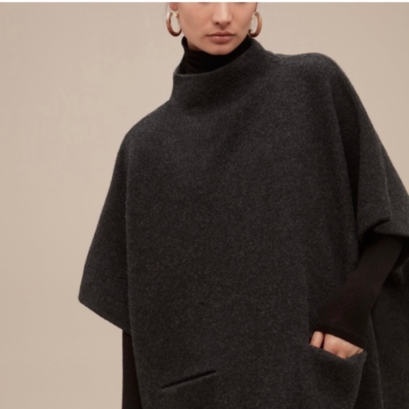 Aritzia Wilfred Merino Wool Tourane Sweater/Poncho xxs/xs fits various sizes! - Picture 1 of 9